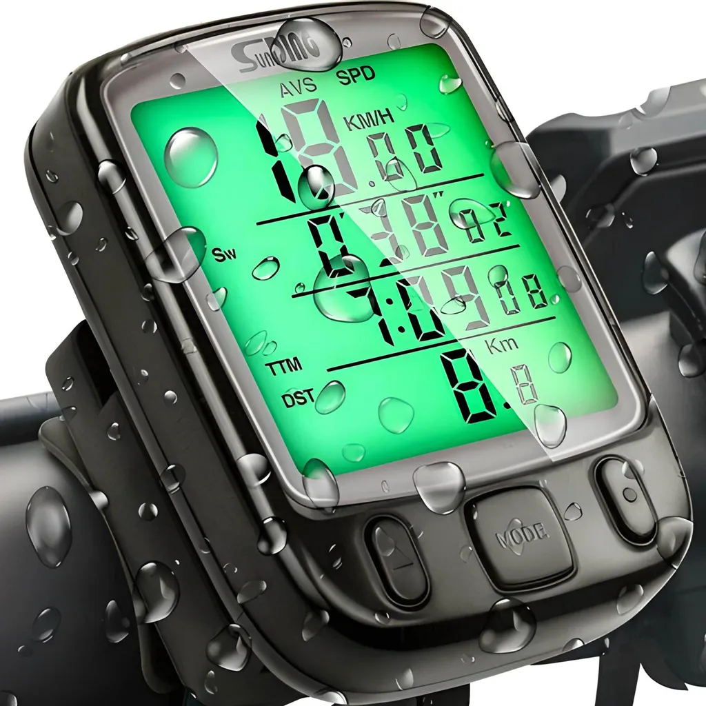 Retoo Fahrradcomputer – 25 Funktionen, kabelgebunden, wasserdicht & mit grünem LCD Retoo Fahrradcomputer – 25 Funktionen, kabelgebunden, wasserdicht & mit grünem LCD